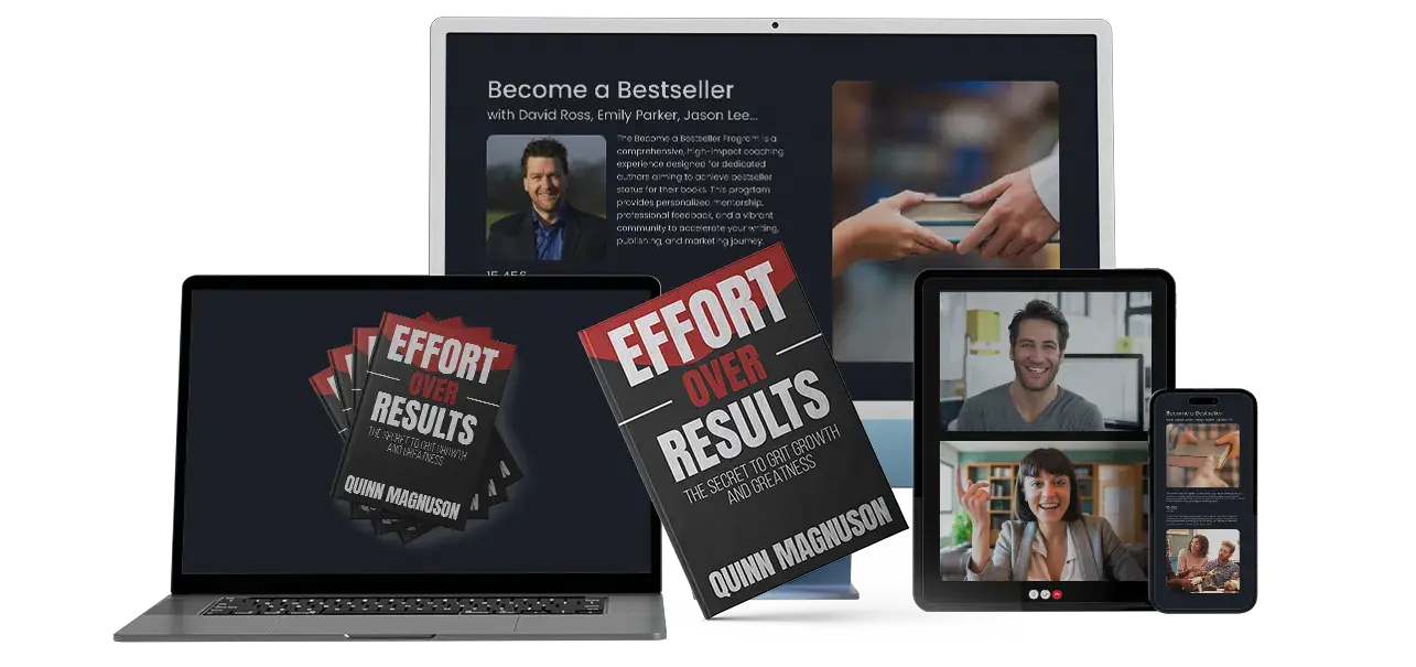 Laptop, notebook, and printed manuscript representing a fiction writer's workspace.