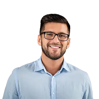 Author speaking at a conference with a microphone